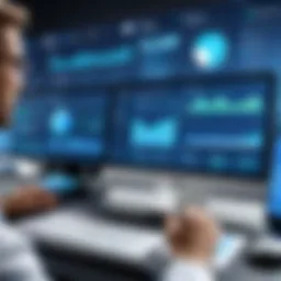 Visual representation of business intelligence features