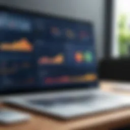 Showcasing a digital dashboard of CRM software tailored for contractors