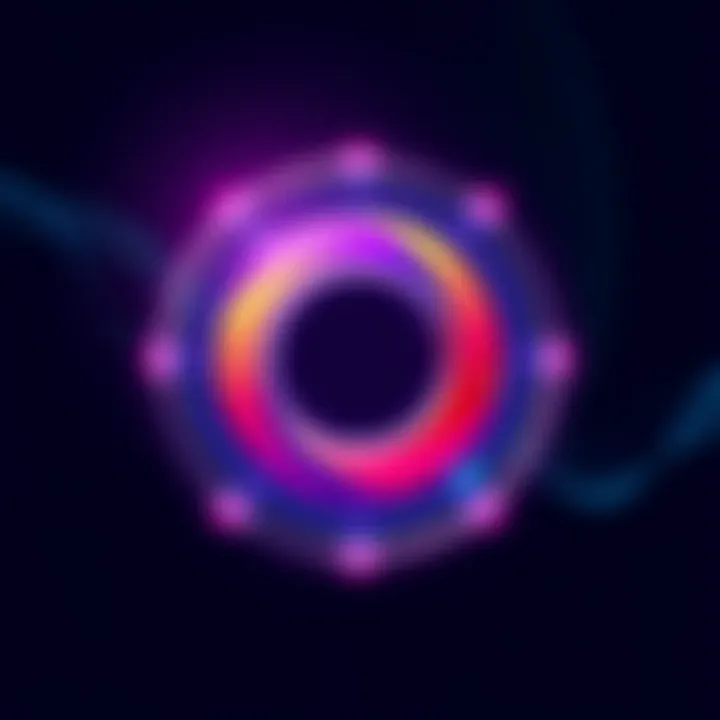 Showcasing a vibrant logo design created with software tools