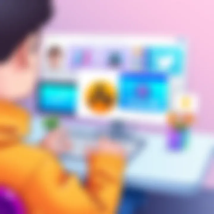 User-friendly online logo maker in action