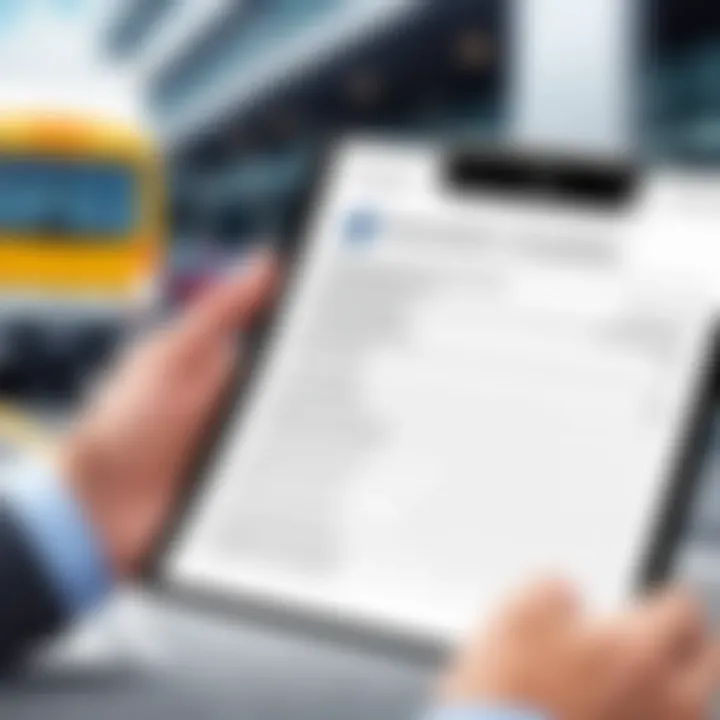 Compliance checklist for transportation accounting