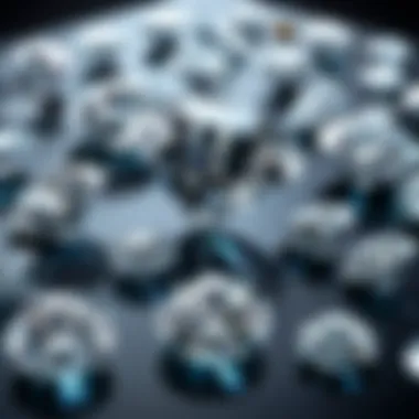 A visual representation of different types of diamond inventory solutions