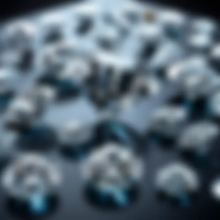 A visual representation of different types of diamond inventory solutions