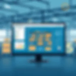 Visual representation of a simple WMS interface showcasing inventory management