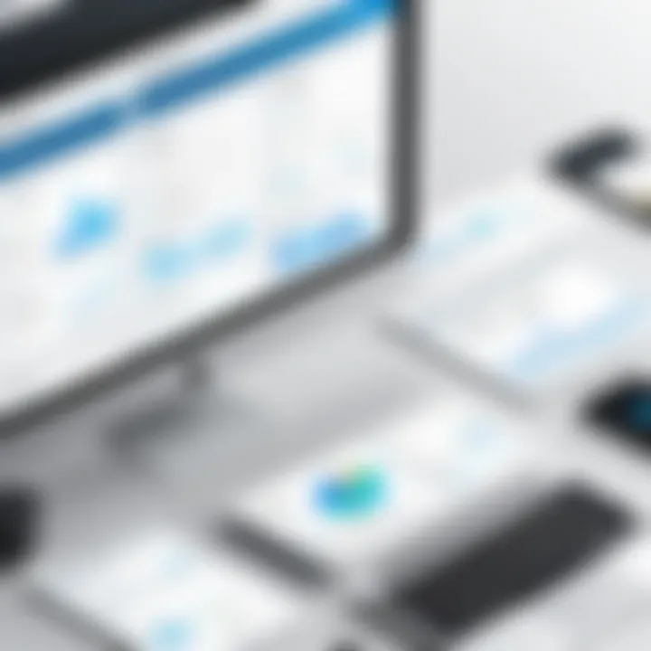Infographic showcasing lease management software features.