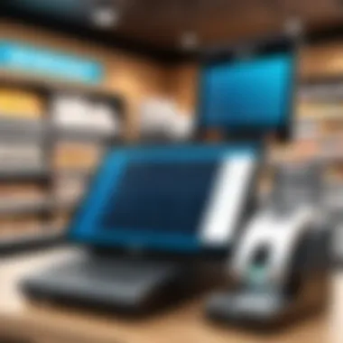 POS System in a Retail Setting Retail store environment highlighting POS system in action