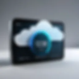 Illustration of cloud time clock interface
