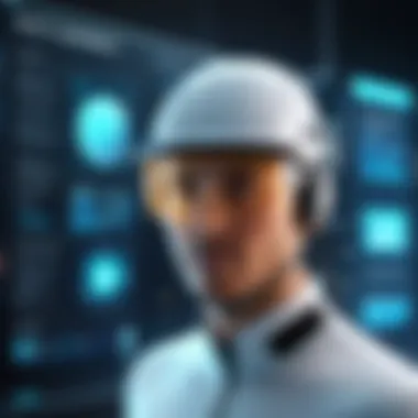 A futuristic technology concept representing the future of quality control