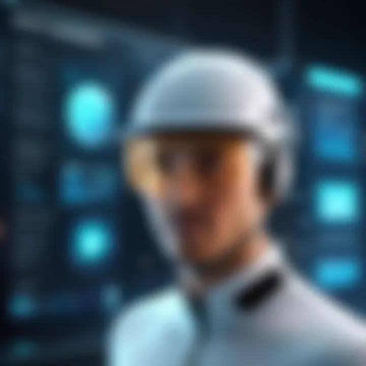 A futuristic technology concept representing the future of quality control