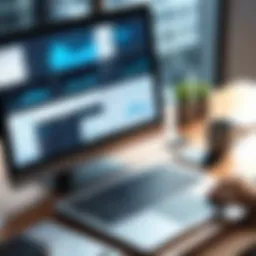 Visual representation of stock portfolio management features