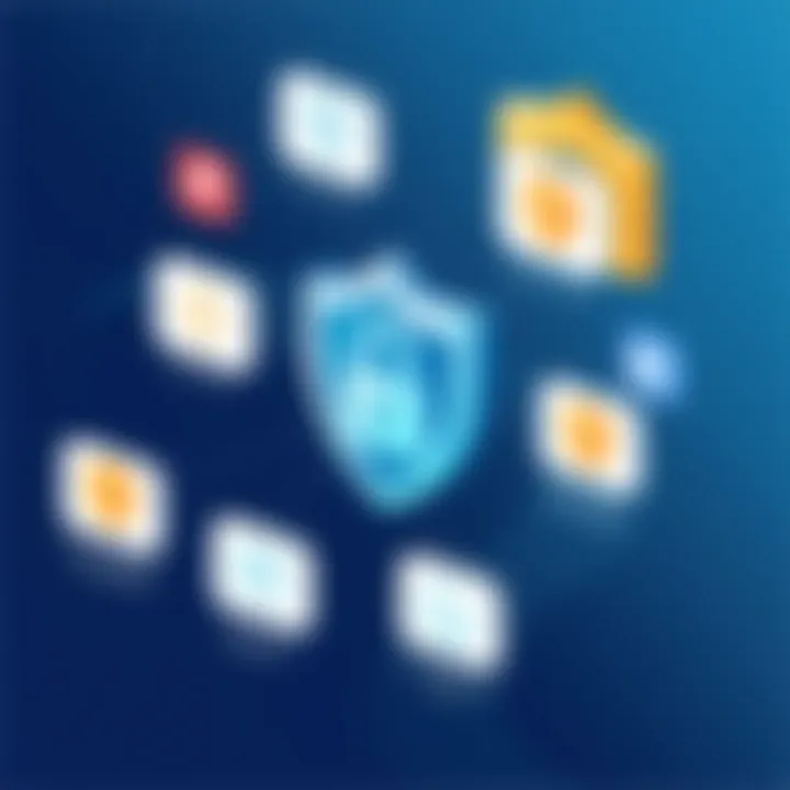 Security Features in CPanel Pro Security features of CPanel Pro illustrated with icons