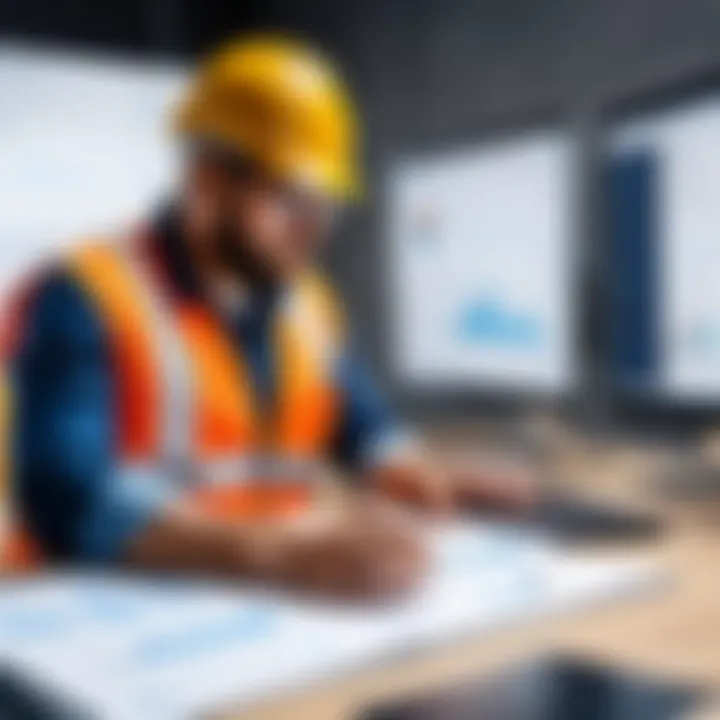 User engagement with CRM software in a construction setting