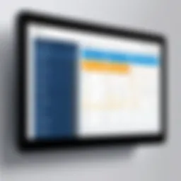 An organized delivery schedule displayed on a digital screen.