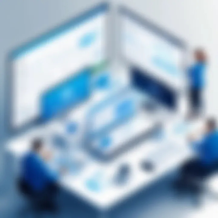 Enhancing Team Collaboration with Software A team collaborating over a delivery planning tool.