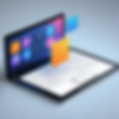Integration of Digital Onboarding Software Illustration depicting the seamless integration of digital onboarding software into business workflows.