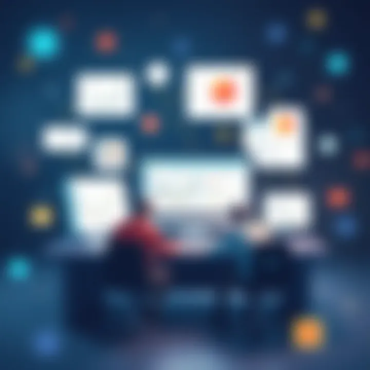 A visual representation of collaborative tools enhancing bug tracking efficiency in teams