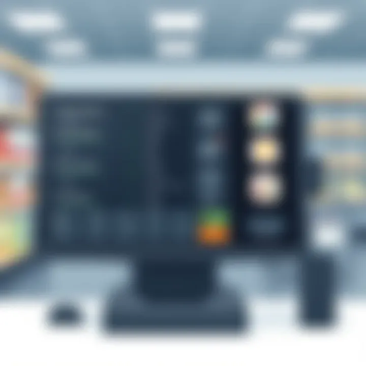 User-friendly interface of a POS system