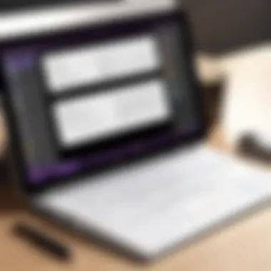 Advanced Note-Taking Tools Innovative note-taking interface showcasing advanced functionalities