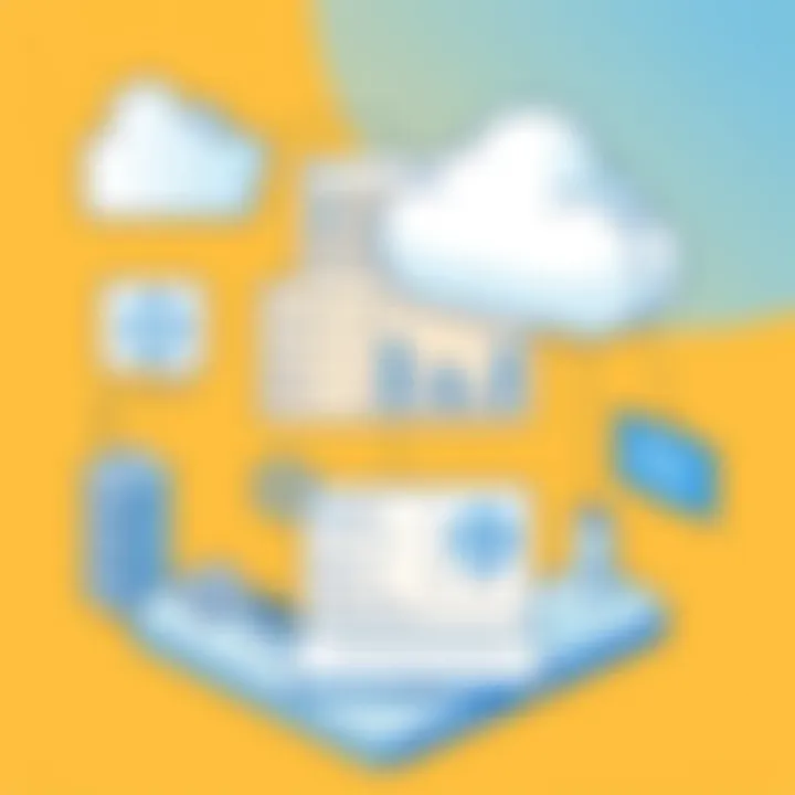 Cloud Task Management Dashboard A digital dashboard showcasing cloud-based task management features.