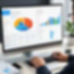 Visual representation of staff management software features