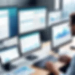 Illustration depicting HR software interface