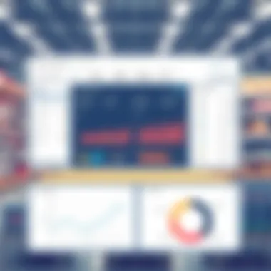 A sophisticated retail automation dashboard displaying real-time analytics and inventory management