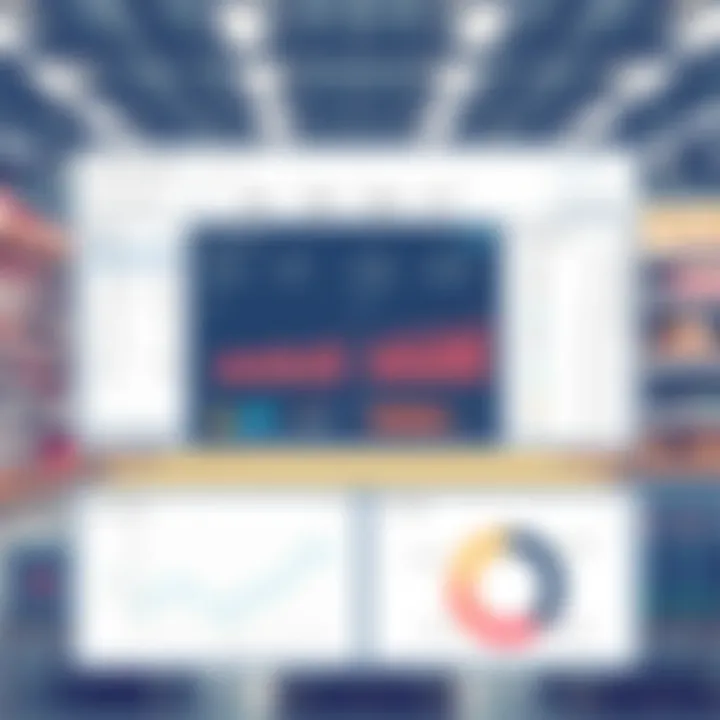 A sophisticated retail automation dashboard displaying real-time analytics and inventory management