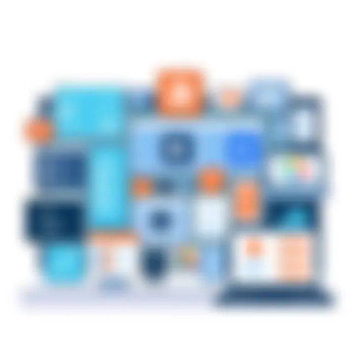 Diverse Software Applications Variety of software applications displayed on a digital device