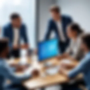 Collaborative Fundraising Effort A diverse group of individuals collaborating on a fundraising campaign