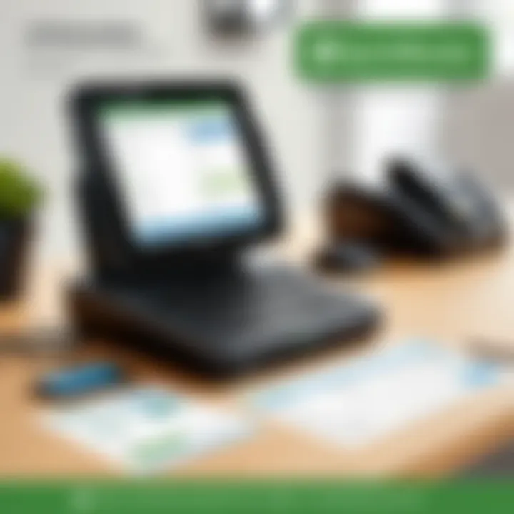 Infographic illustrating the key enhancements in the latest QuickBooks POS.