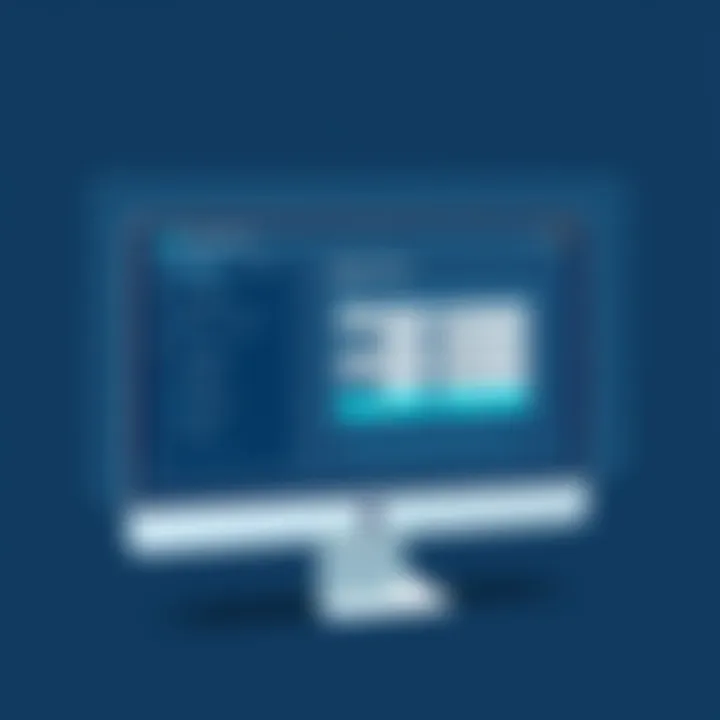 User Interface of Golf Registration Software Visual representation of user-friendly registration interface