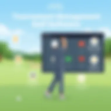 Tournament Management Features in Golf Software Illustration of tournament management features