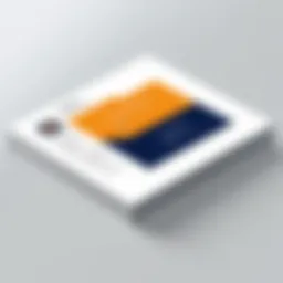 Email signature design template showcasing branding elements