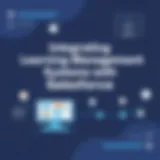 Visual representation of LMS integration with Salesforce