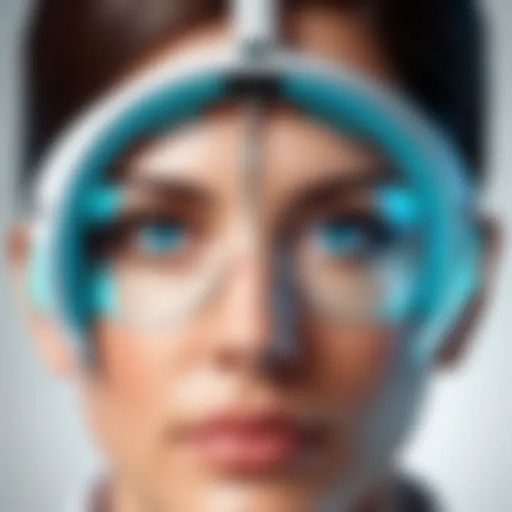 A futuristic representation of patient care advancements in ophthalmology