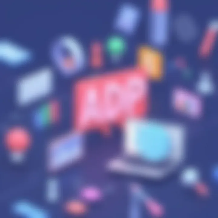 Industry-Specific Solutions with ADP Visual representation of industry-specific adaptations within ADP