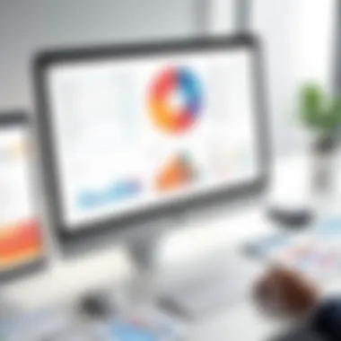 Payroll Management Software Overview Illustration of a payroll management software dashboard