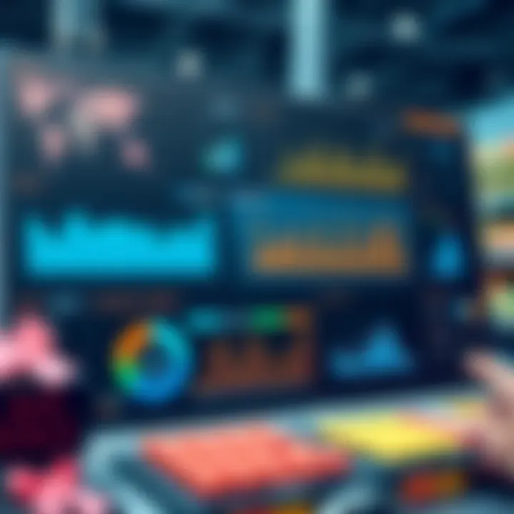 Supermarket Financial Dashboard Detailed dashboard view showcasing supermarket financial metrics