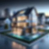 Modern real estate technology interface showcasing features