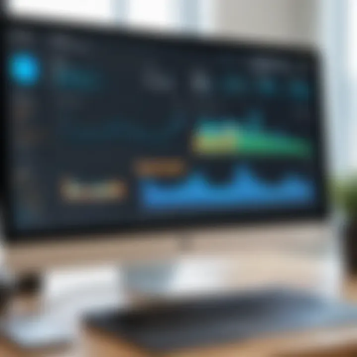 Analytical dashboard showcasing rental metrics