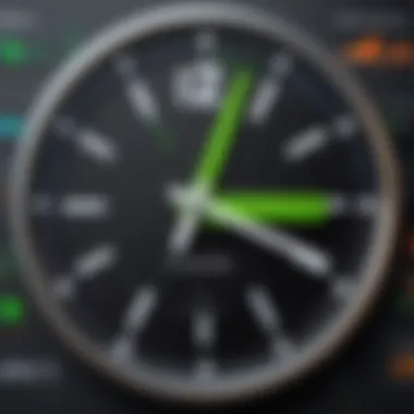 Productivity Metrics with QuickBooks Clock In Visual representation of productivity metrics enhanced by QuickBooks Clock In