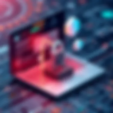 Conceptual image of data loss prevention strategies