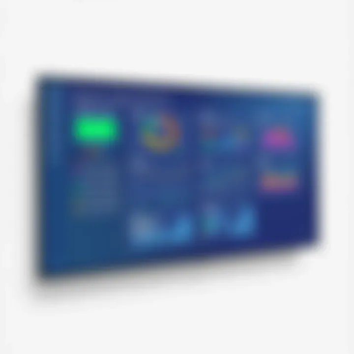 Dashboard showcasing signage management features