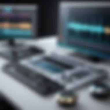 Exploring Digital Audio Workstations Digital audio workstation interface displaying sound waves and editing tools