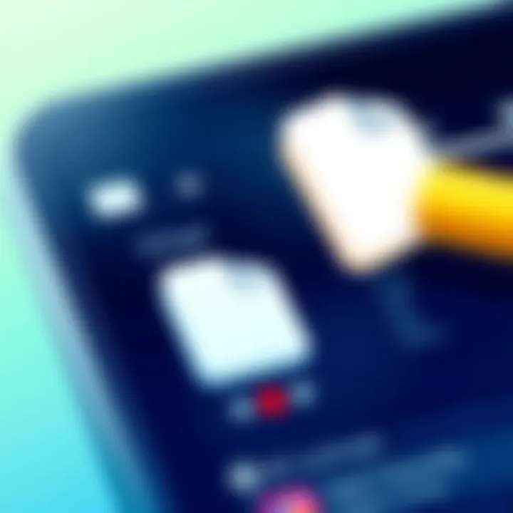 Identifying Unnecessary Files to Free Up Space Illustration of identifying unnecessary files on a device