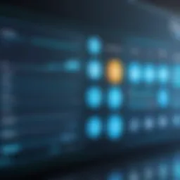 Digital scheduling interface showcasing various employee shifts and assignments