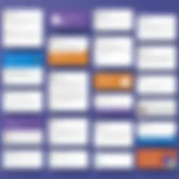 Visual representation of Trello boards integrated into Microsoft Teams