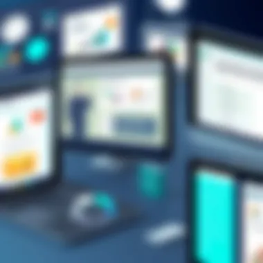 Diverse Learning Modules Engaging online learning modules displayed on various devices