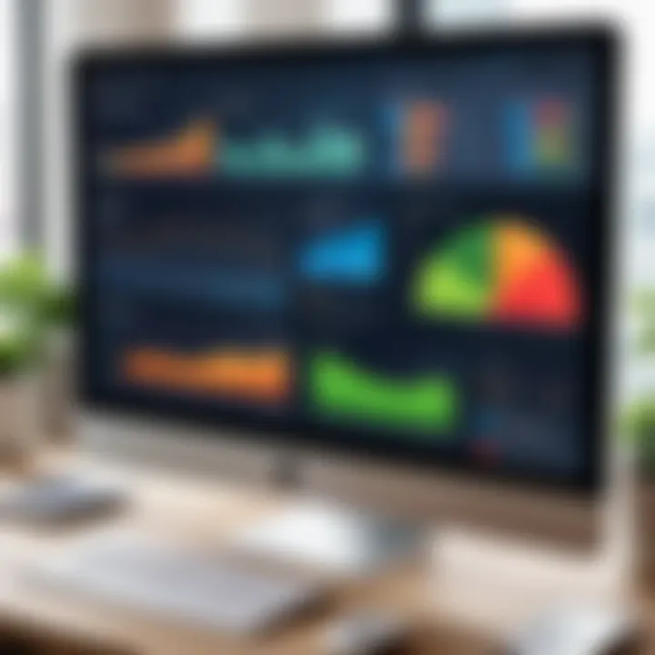 Visual representation of mortgage lead software dashboard.