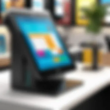 Modern POS kiosk showcasing user-friendly interface